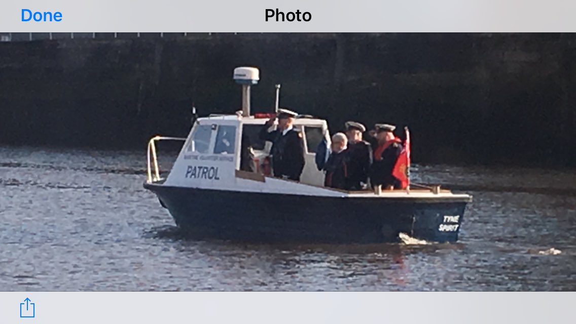 Watch out for our vessel on the Tyne tomorrow.