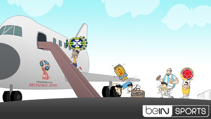 neews_sports's tweet photo. كاريكاتير : البرازيل 🇧🇷 على بعد خطوة من حجز مقعد إلى روسيا! https://t.co/yKbMc3ZlVS