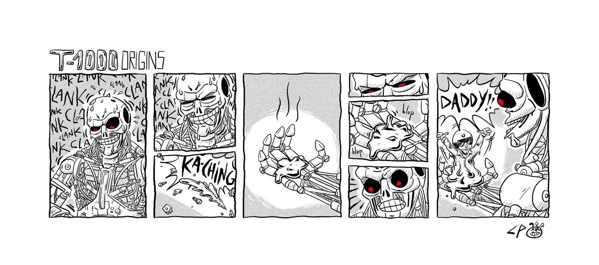 Things are getting DIRTY in CyberPupper.
Today: T-1000 ORIGINS
A tale about love and fatherhood.
cyberpupper.tumblr.com