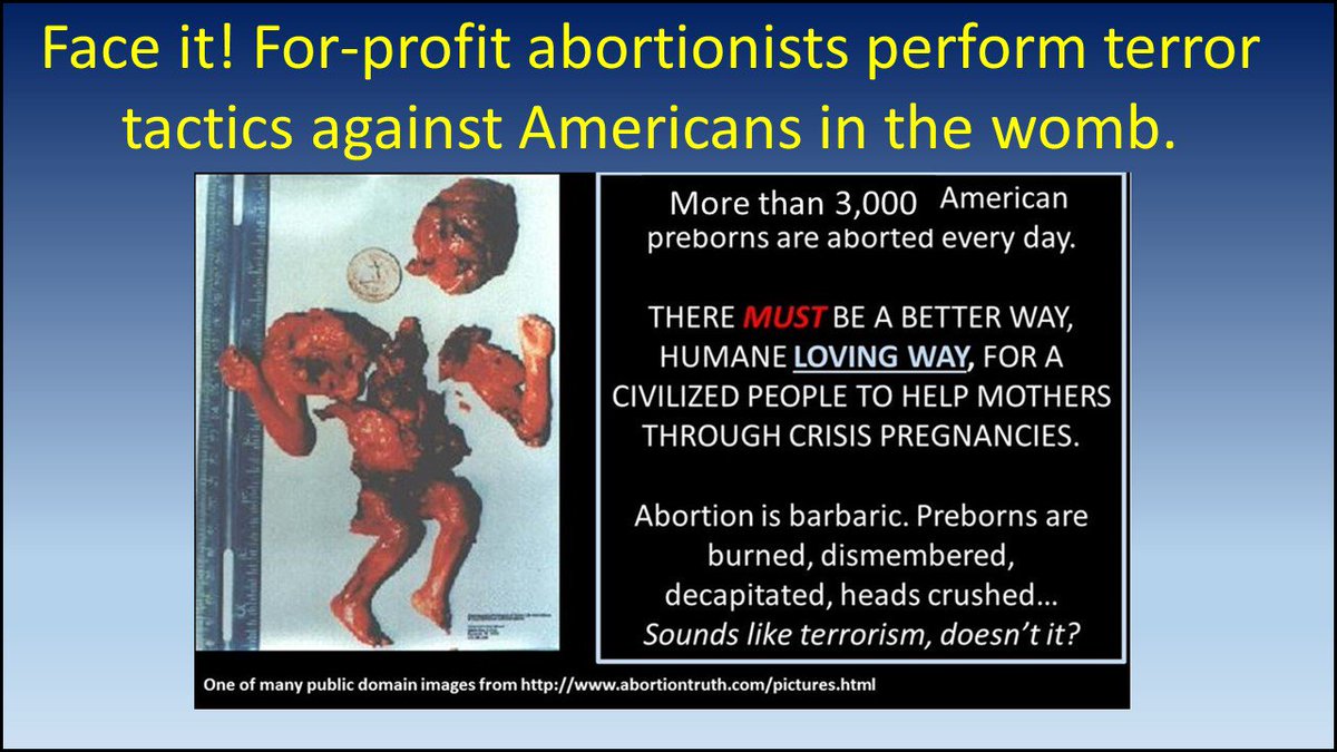 bakrawiec's tweet photo. @realDonaldTrump Photos/terrorists/beheadings very sickening. SO TOO R terror tactics used by 4-profit abortionists.@RepMarkMeadows Disgrace https://t.co/dfQtFpHHmn