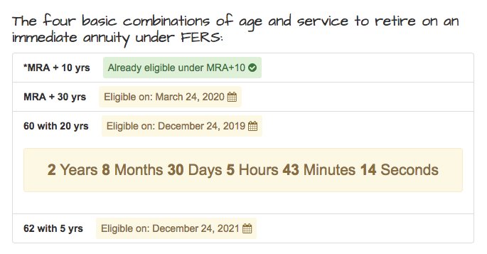 FERS Annuity Calculations - Plan Your Federal Retirement