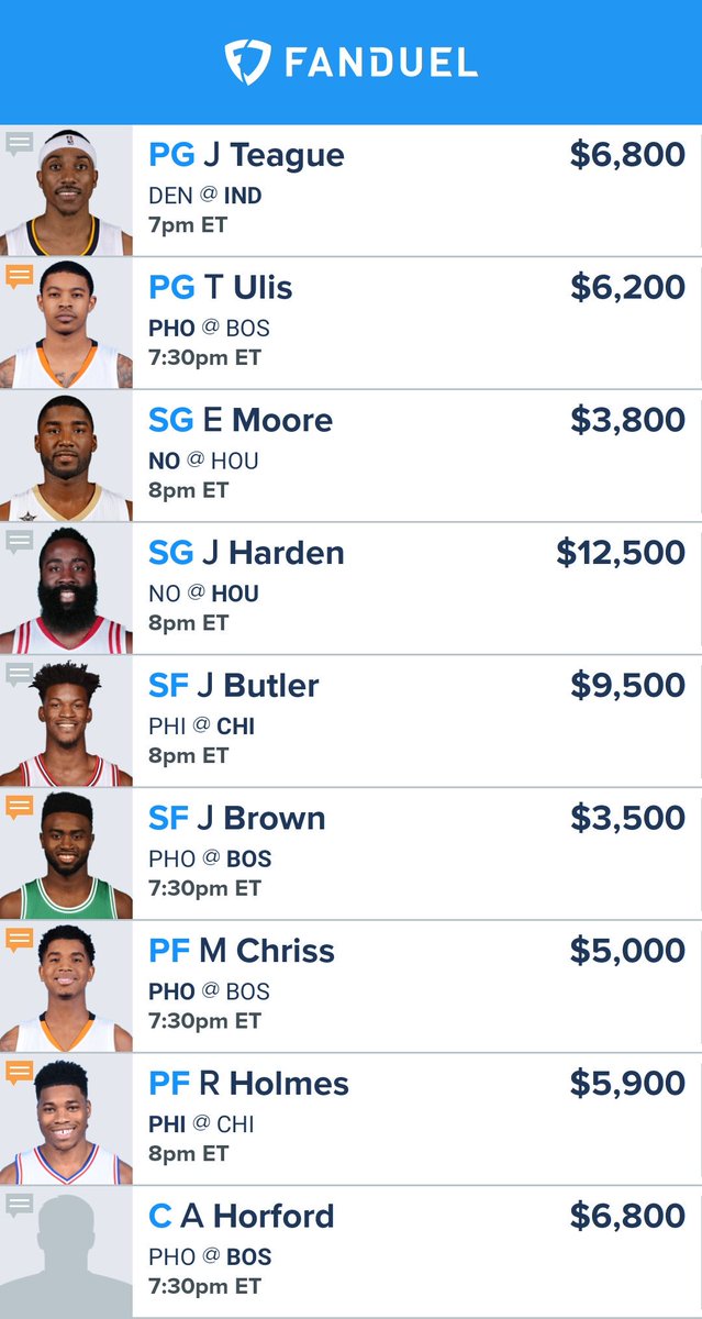 thecuzpicks's tweet photo. Cortd's #TGIFriday #fanduel #nba #nhl #fantasyhockey #RedNoseDay #NHLDucks #crosbysucks #DEMONster #GETSOME #puckthunder #dailyhoops #cashin https://t.co/86pTSsJCTV