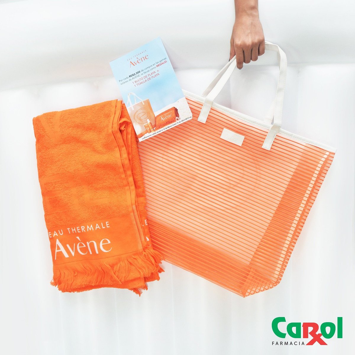 farmaciascarol's tweet photo. ¡Por el consumo de RD$2,500 en productos de #AveneRD recibirás uno de dos esenciales temporada: Un coqueto bolso o una toalla de playa! ☉👙 https://t.co/86mNhY3q74