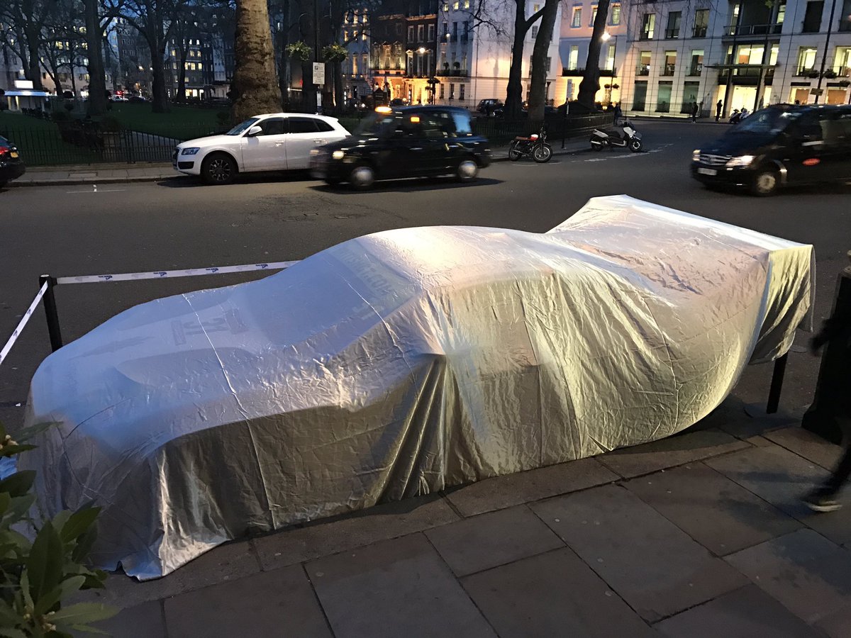 RickParfittJnr's tweet photo. Here she is! My 2017 @teamparkeracing @BritishGT race car! Thank you to all who came to our launch at @MortonsClub #London #CarLaunch https://t.co/4nYYndE7Mf