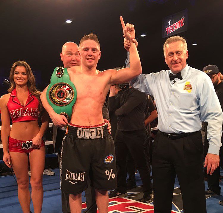 And the new NABF middleweight champion 👊🏼🇮🇪☘️ 13-0 #StillUndefeated #StrapSeason #TeamQuigley