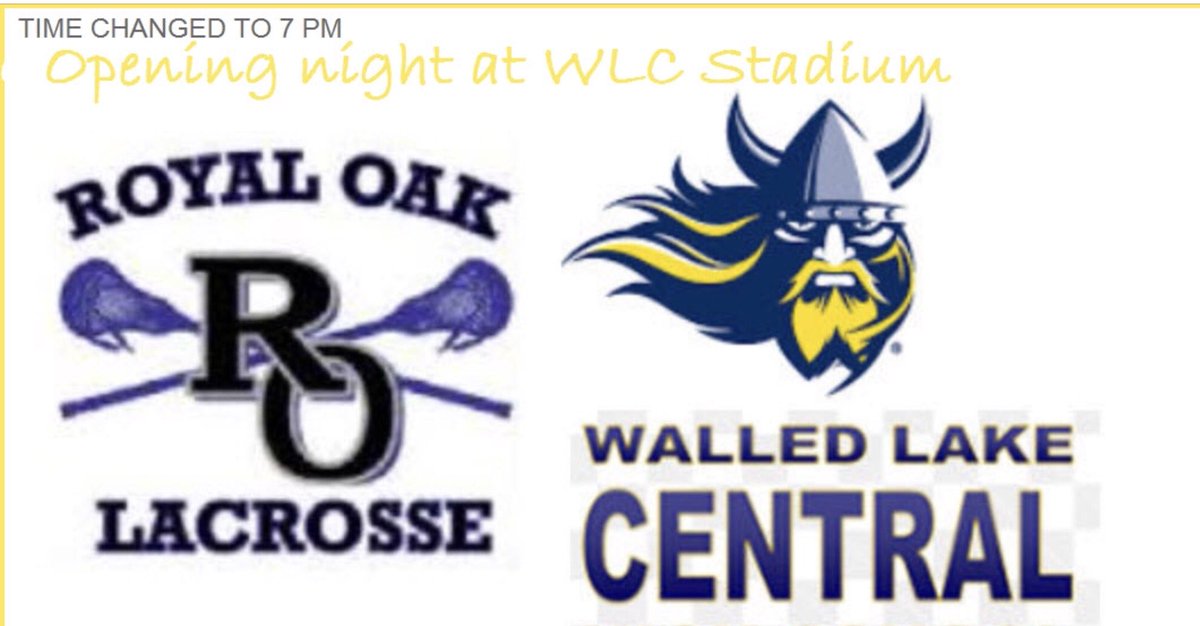 Lax opener tonight!  7pm. Spring has sprung. <a href="/WLCMaizeCraze/">Maize Craze</a>