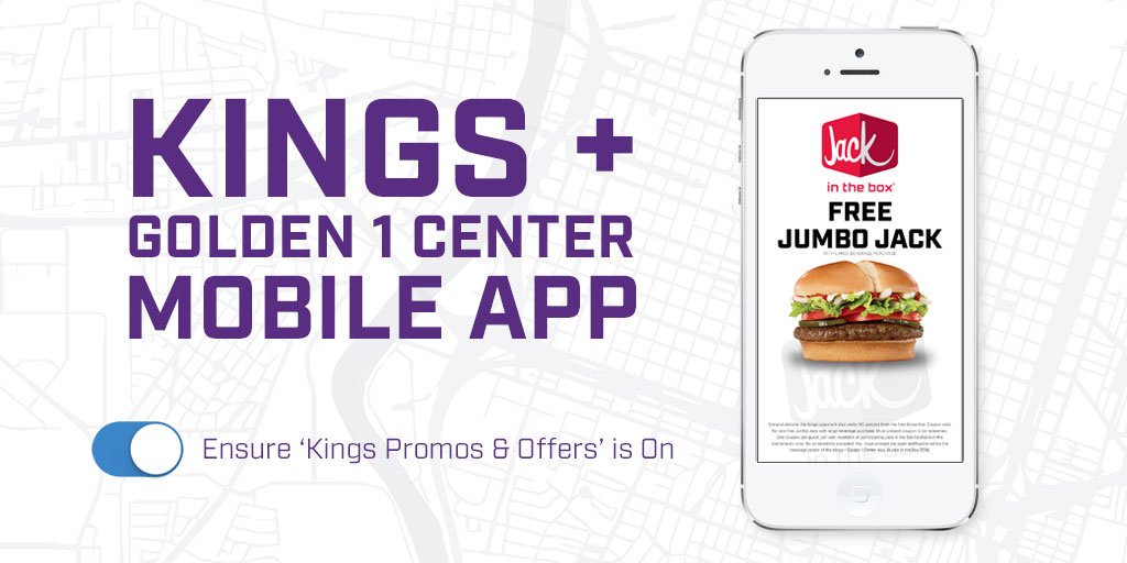 Score exclusive @JackBox offers via the Kings + @Golden1Center App TONIGHT! Download today » Kings.com/app https://t.co/GlUR3aUFHI