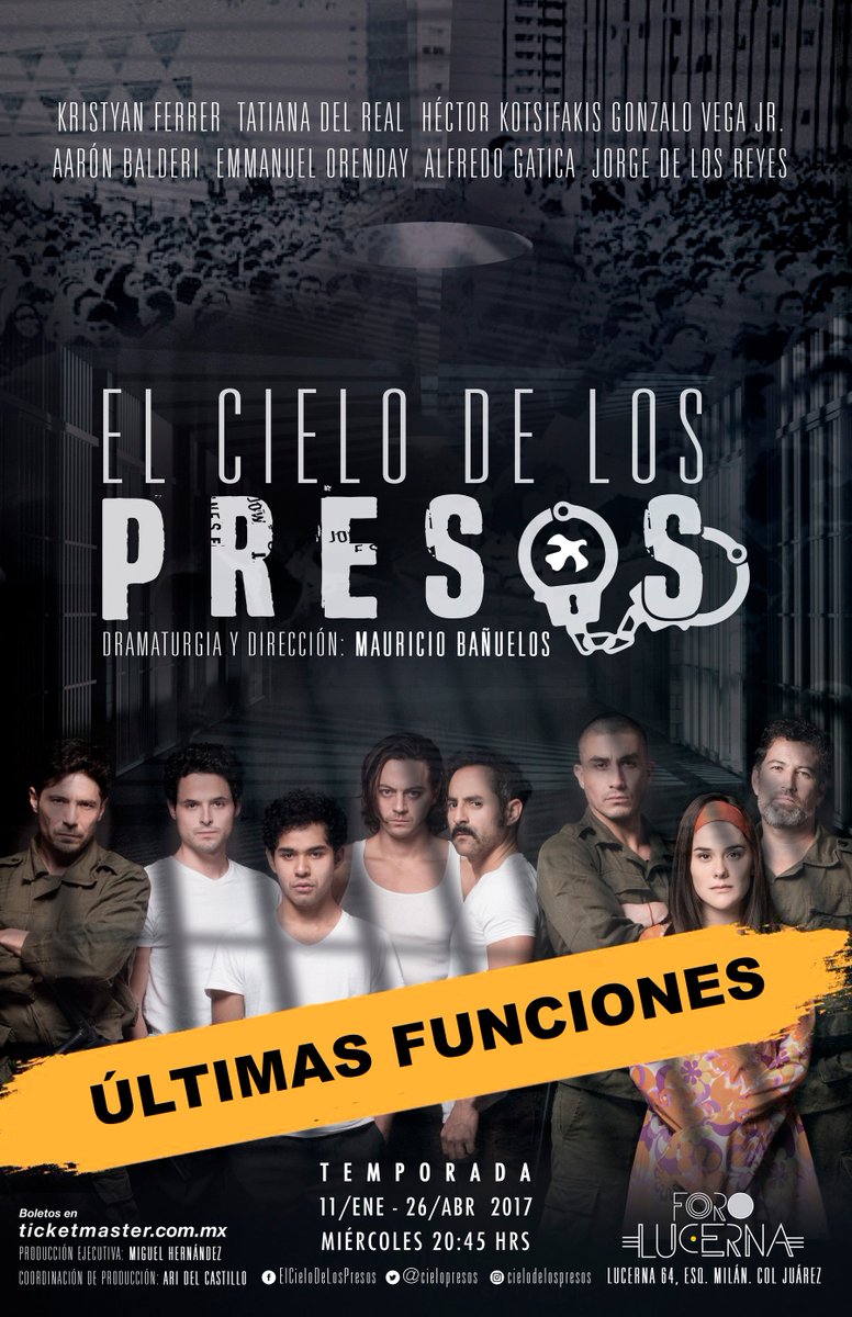CieloPresos's tweet photo. Mucho se ha hablado de de los que fallecieron esa tarde, pero ¿Qué hay de los presos políticos?
¡ÚLTIMAS FUNCIONES!
https://t.co/C6Y82MI5ww https://t.co/5sXdA3ALwp