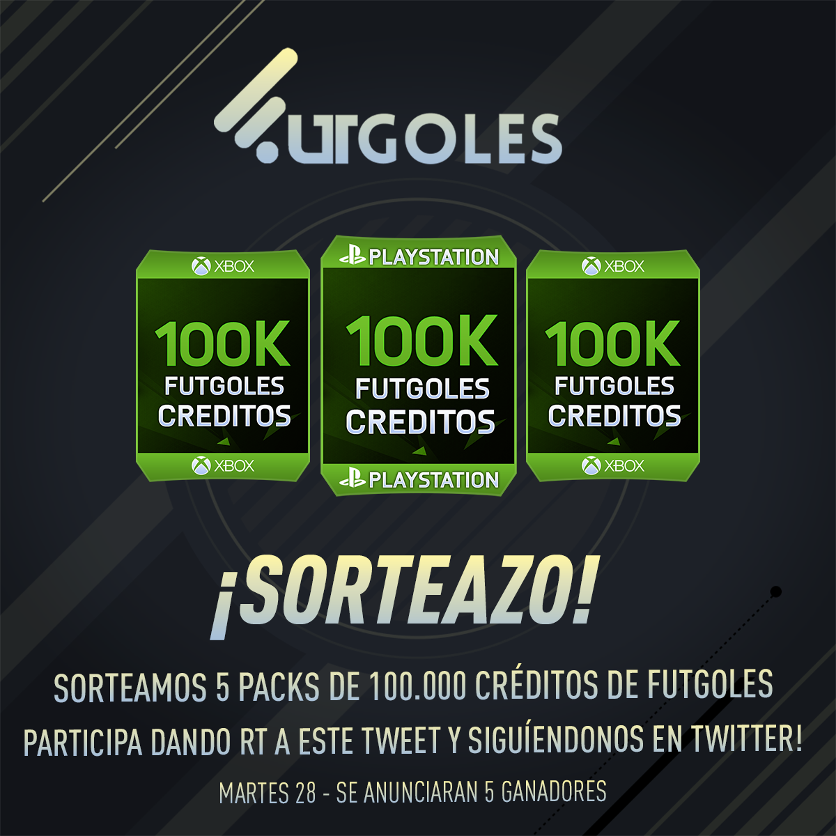 RentaSur_ES's tweet photo. 🎁 !SORTEAZO! 🎁 📣 Sorteamos 5 packs de 100.000 💰 créditos entre todos los que den RT 🔃 y nos siga en Twitter 🐦 👉 Más información en la imagen https://t.co/ax0oXRm74i