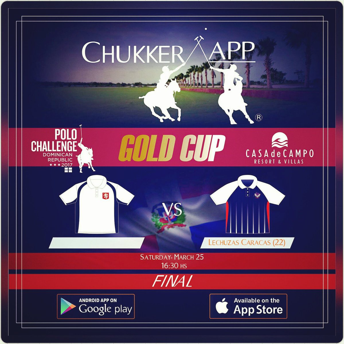 ChukkerApp's tweet photo. #Saturday25 #Final #goldcup #polochallengerd2017 @polo_challenge #cinqueterre vs #lechuzacaracas!!!
Get instant #livescores with @ChukkerApp https://t.co/gtdwj31jXU