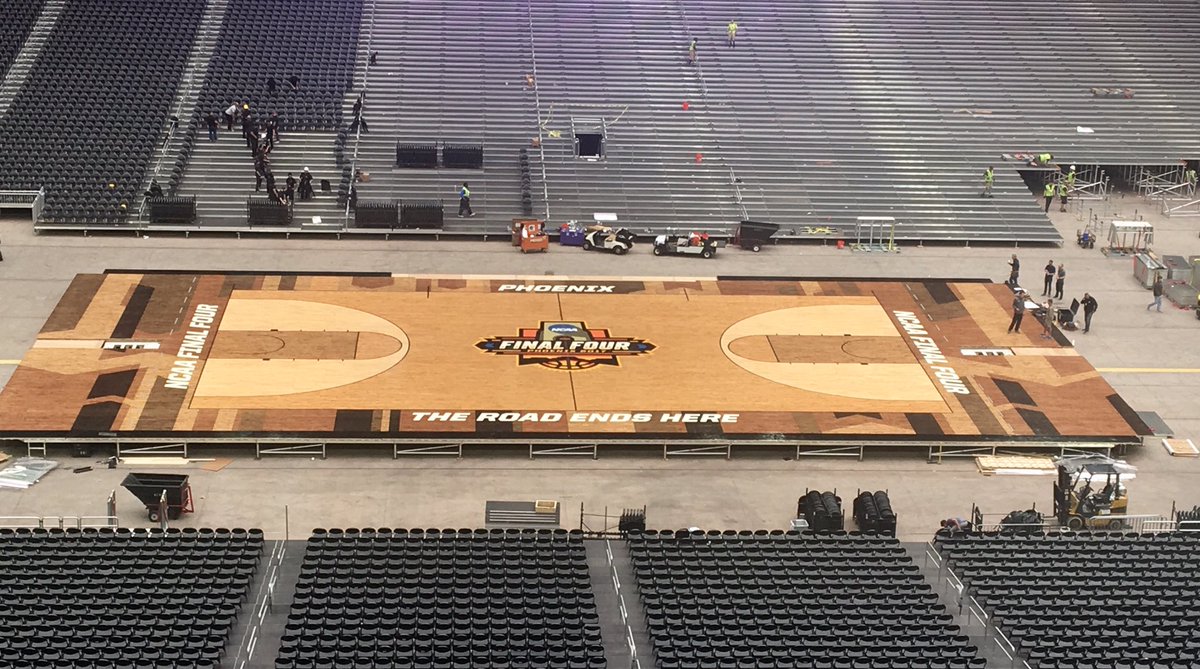 Connor_Sports's tweet image. The #OfficialCourt of the 2017 @FinalFour is complete! #FinalFour #WhereChampionsPlay