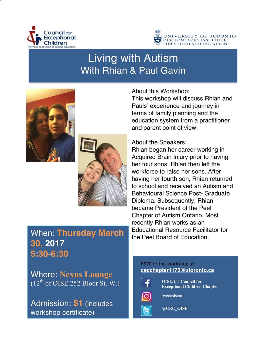 Come learn about #autism , the journey in family planning &amp; the educational system! #WorldAutismAwarenessWeek #SpecialEducation #edchat