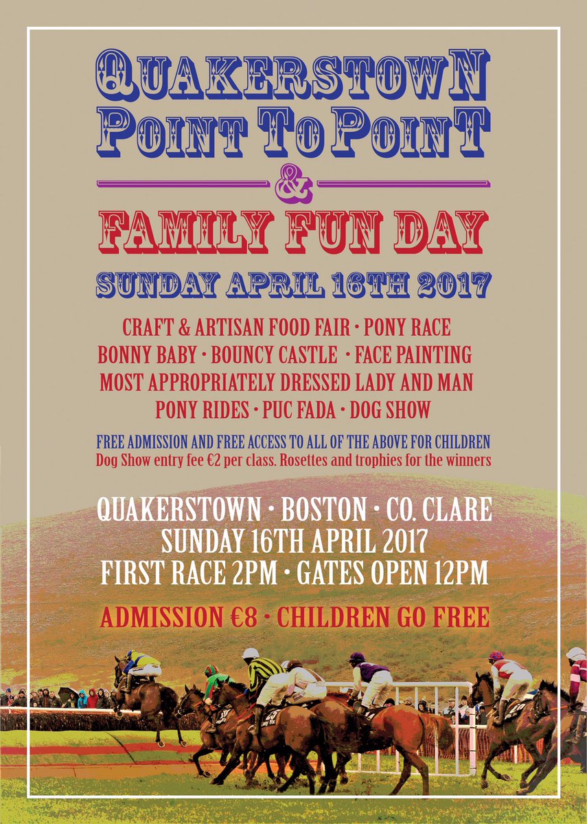Promises to be fun filled day of racing and entertainment for all the family - 16th April 2017 #gopointing