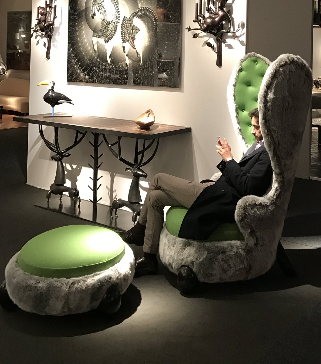 gazeparisienne's tweet photo. https://t.co/G1asFva8rf #padparis2017 #design #artfair #hubertlegall #pierrefrey #paris #pierregonalons ... https://t.co/IMesacWuEd