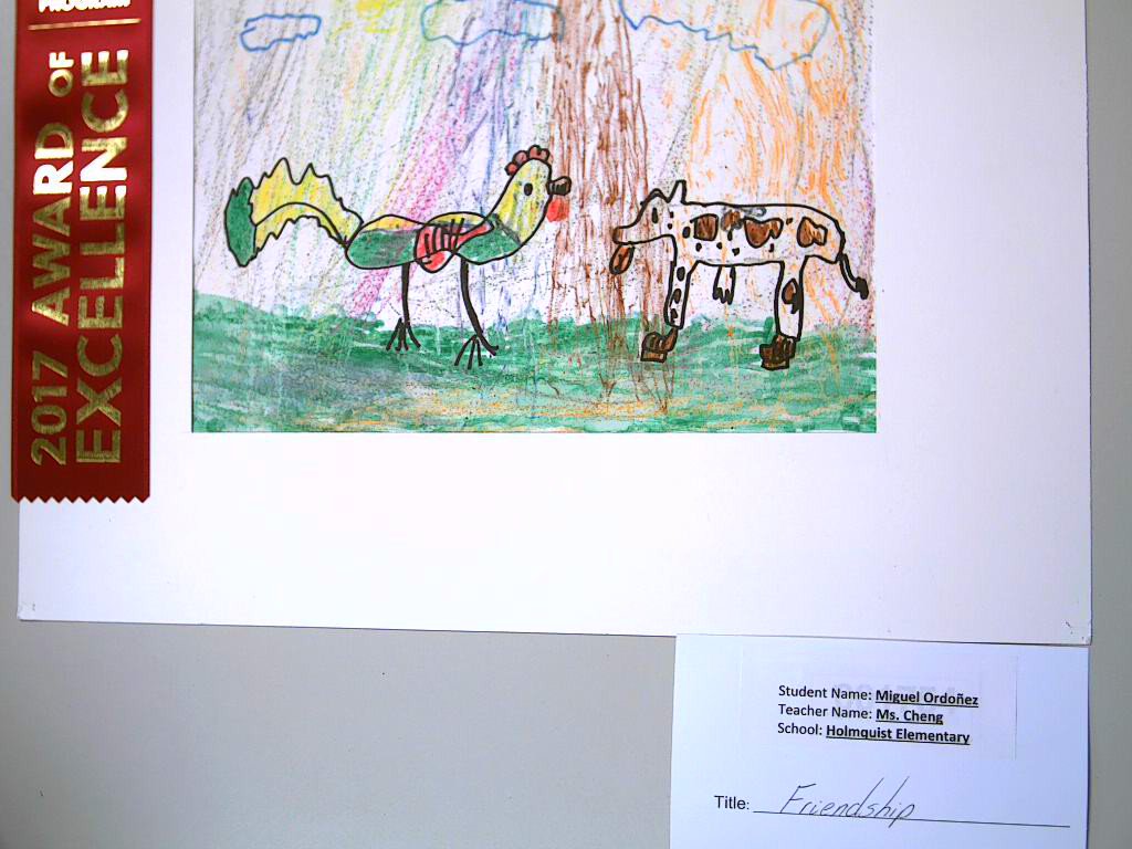 MrTclass1's tweet photo. Miguel won the art AWARD OF EXCELLENCE by the Houston Live Stock Show and Rodeo. Miguel gana premio de arte del Rodeo de Houston. https://t.co/iBt7Unm6Ha