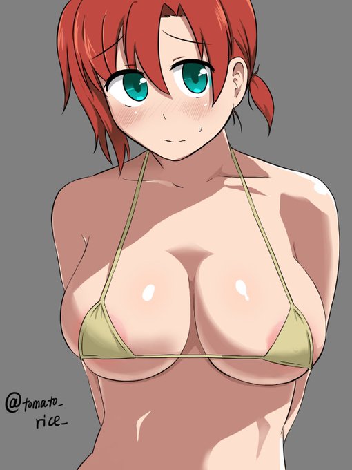 流石にマイクロビキニは恥ずかしいブーディカちゃん描いた 