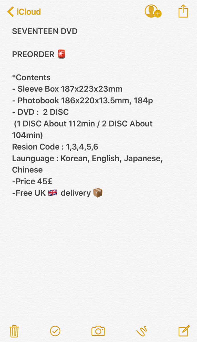 SEVENTEEN DVD

PREORDER 🚨

#Seventeen
#Ukpreorder 
#SEVENTEENDVD 
#KPOPUK 
#KPOPEUROPE