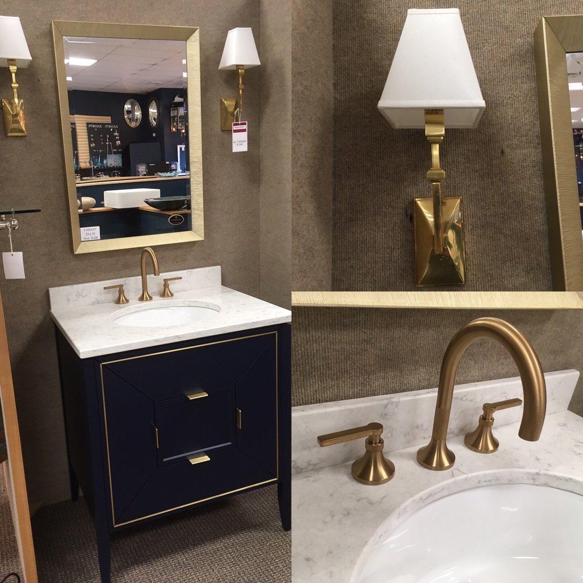 ModernSupplyCT's tweet photo. The latest trend in finishes for your powder room! Come in and get your bathroom fixtures today! #MODERN #bathroom #coolest #FridayFeeling https://t.co/rJrNeV0AEq