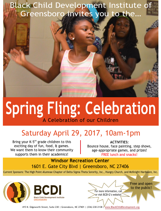 BCDI_G's tweet photo. April 29, 2017 | 10am-1pm | Windsor Rec Center  #BeThere #BCDIG #SpringFling #Greensboro #sogso https://t.co/QRWqeSHZ7L