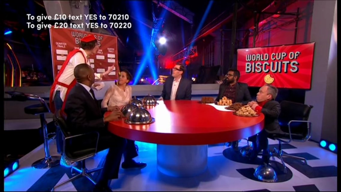Oooh! Richard Osman is hosting the 'World Cup of Biscuits'. 
TV doesn't get better than this!  #wcob #RedNoseDay
Vote <a href="/richardosman/">Richard Osman</a> 🍪🍪🍪