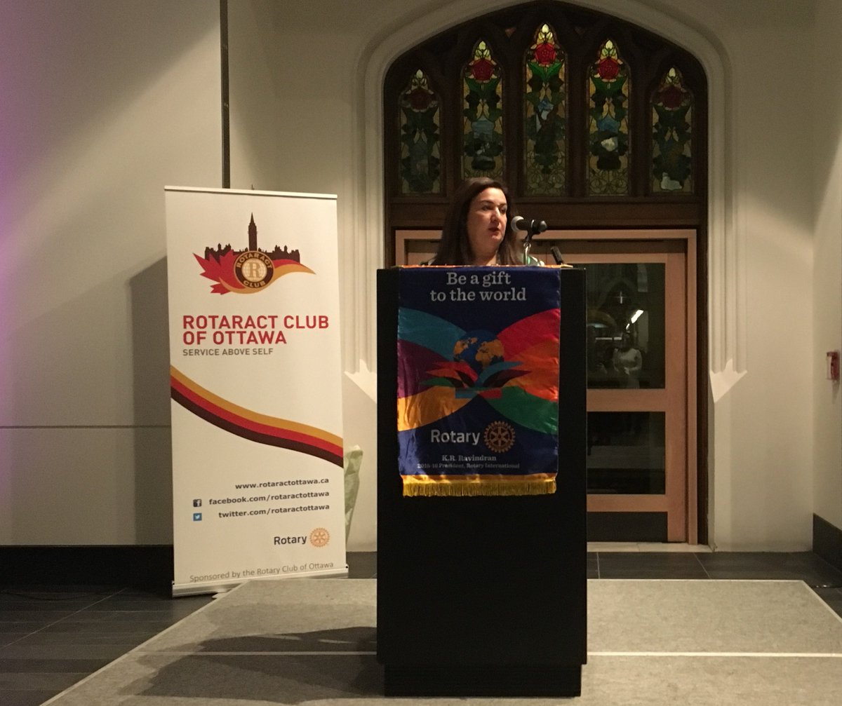 SenateCA's tweet image. .@SenatorSalma spoke about polio eradication at @RotaractOttawa’s 15th anniversary gala #SenCA