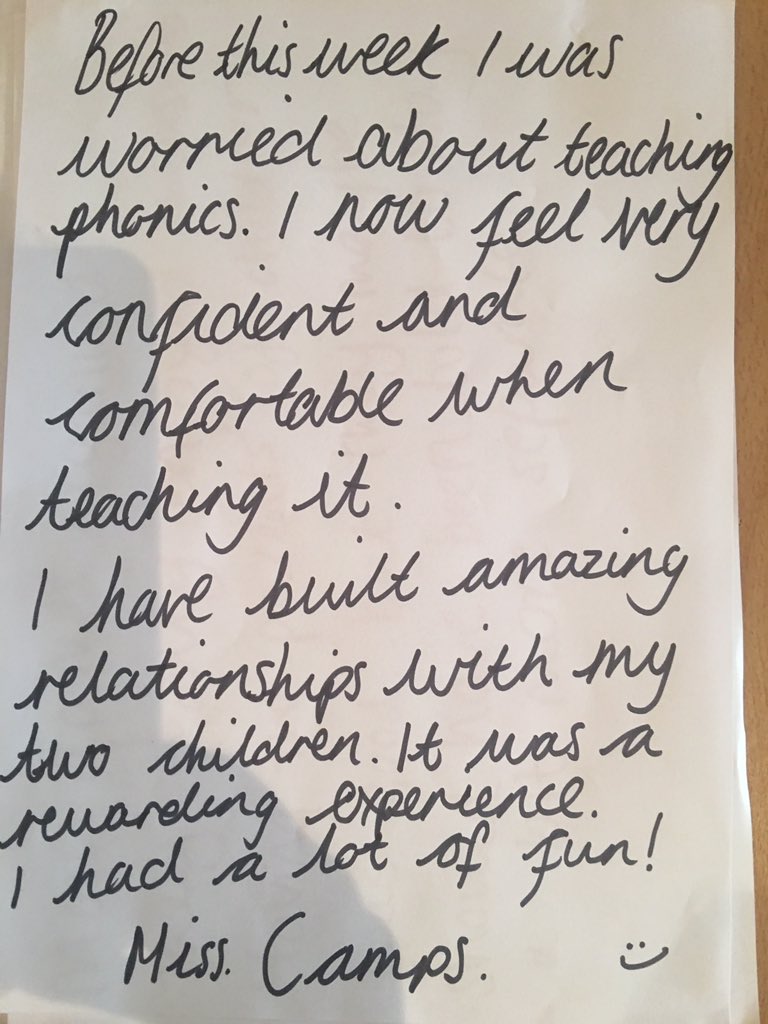 helenjMCA's tweet photo. Thank you to all the amazing students @PlymUni for their dedication @Mayflower_MCA #EverypupilEveryphoneme Simply an amazing week! #feedback https://t.co/0BoPujz4RM