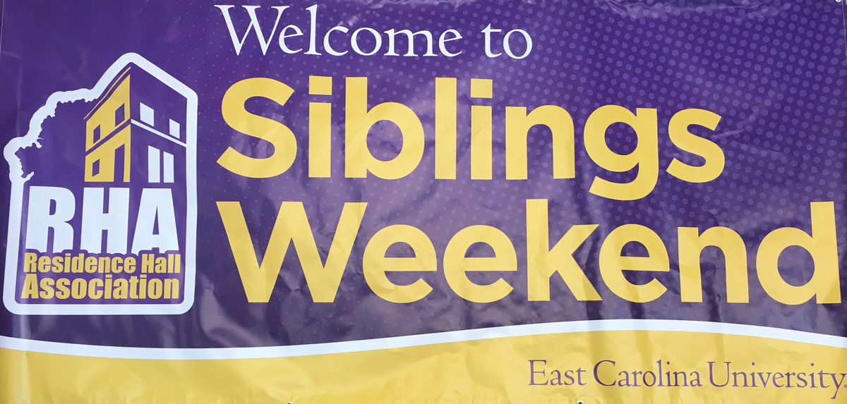 Ecu Rha On Twitter Rha Siblings Weekend Registration Is From 4 6