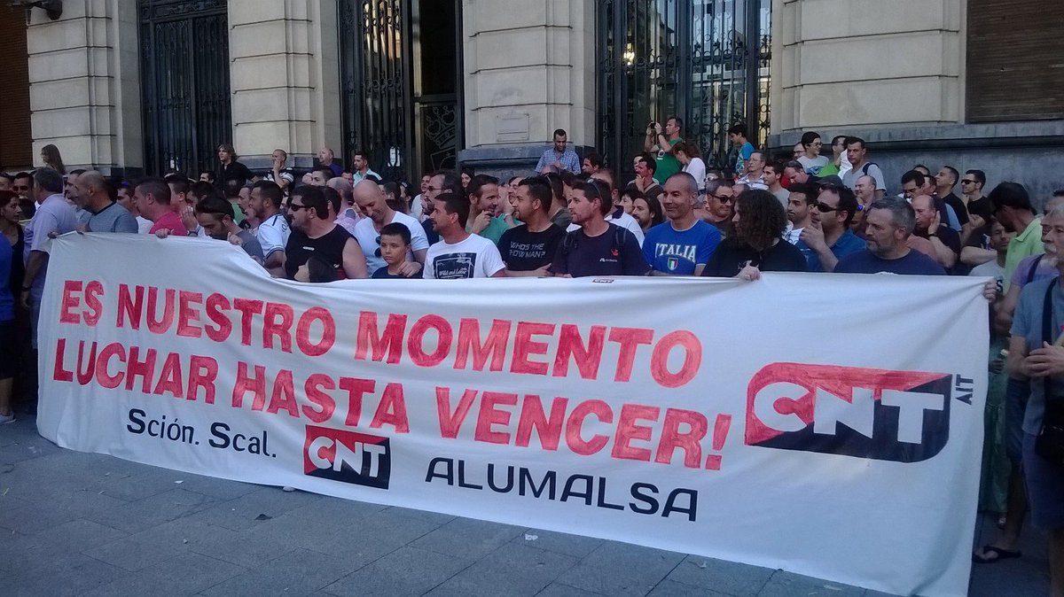 Cae otro muro. CNT Zaragoza #CuentaConCNT gana frente a la empresa Alumalsa el derecho a la libertad sindical: cnt.es/noticias/zarag…