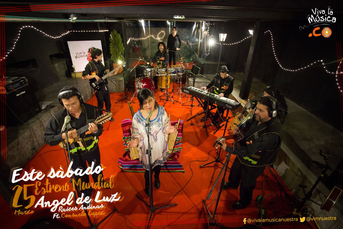 VLMnuestra's tweet photo. MAÑANA!! Estreno en @VLMnuestra Ángel de Luz con @RaicesAndinas y su ft. Consuelo López gran soprano! FB: @vivalamusicanuestra 🎹🎈🔥🎸🥁 https://t.co/3YoYLfjA3f