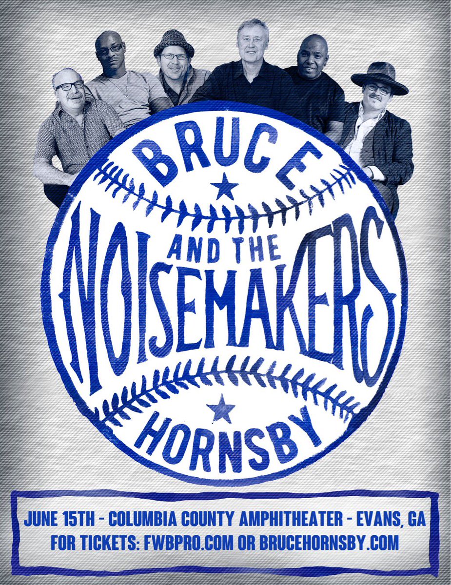Catch <a href="/BruceHornsby/">Bruce Hornsby</a> &amp; The Noisemakers at Columbia County Amphitheater in Evans, Georgia on June 15! On sale now at FWBPRO.COM!