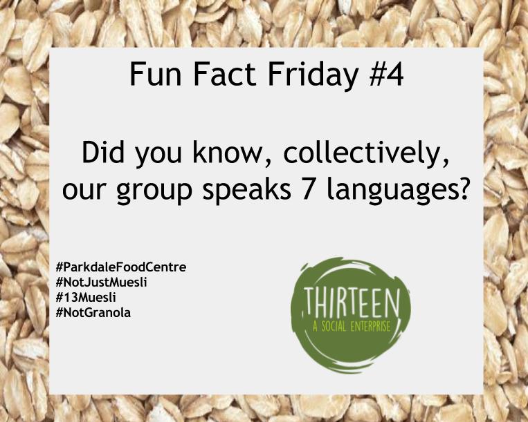 13SocEnt's tweet photo. Fun Fact Friday #4 

#NotJustMuesli #NotJustSpices #NotGranola https://t.co/DOuIonnM8f