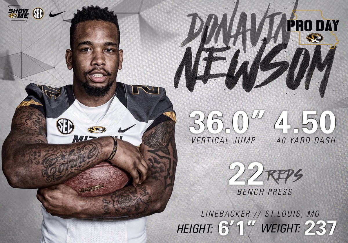 MizzouFootball's tweet photo. #Mizzou Pro Day by the numbers: @Donni_Bruhh @ELaurent87 @cb1_Mizzou @jacob_hurrell 👍👍👍 #MIZ #ShowMe https://t.co/7Fcii02TpL