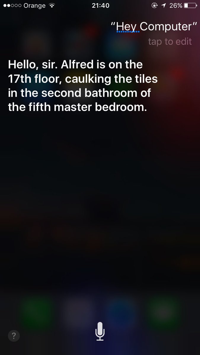 paradoksy's tweet photo. Siri myśli, że jestem Batmanem. #iOS #iOSthings #Siri https://t.co/jdzi2haY3M