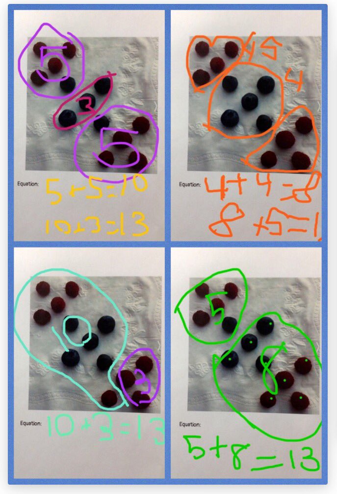 How do YOU see 13? #numbertalkimages Ss subitized and used addition strategies. Excited to see collab partners' posts on Lino. @MusoneClass