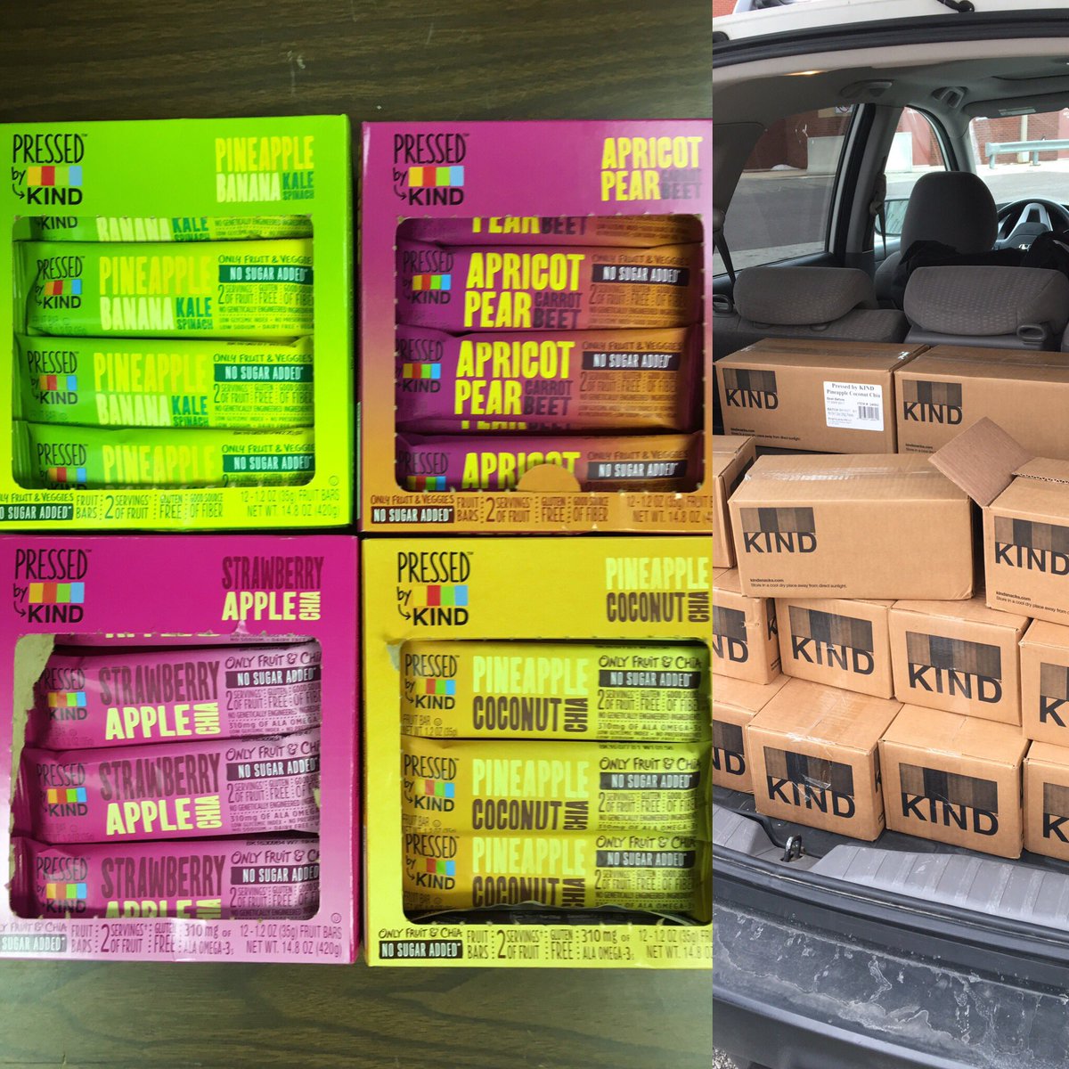 The_RachelWay's tweet photo. A big thanks to @KINDSnacks for your wonderful donation Dana delivered today! #glutenfree #dairyfree. Can't wait to share with our clients! https://t.co/JcgYLldhsi