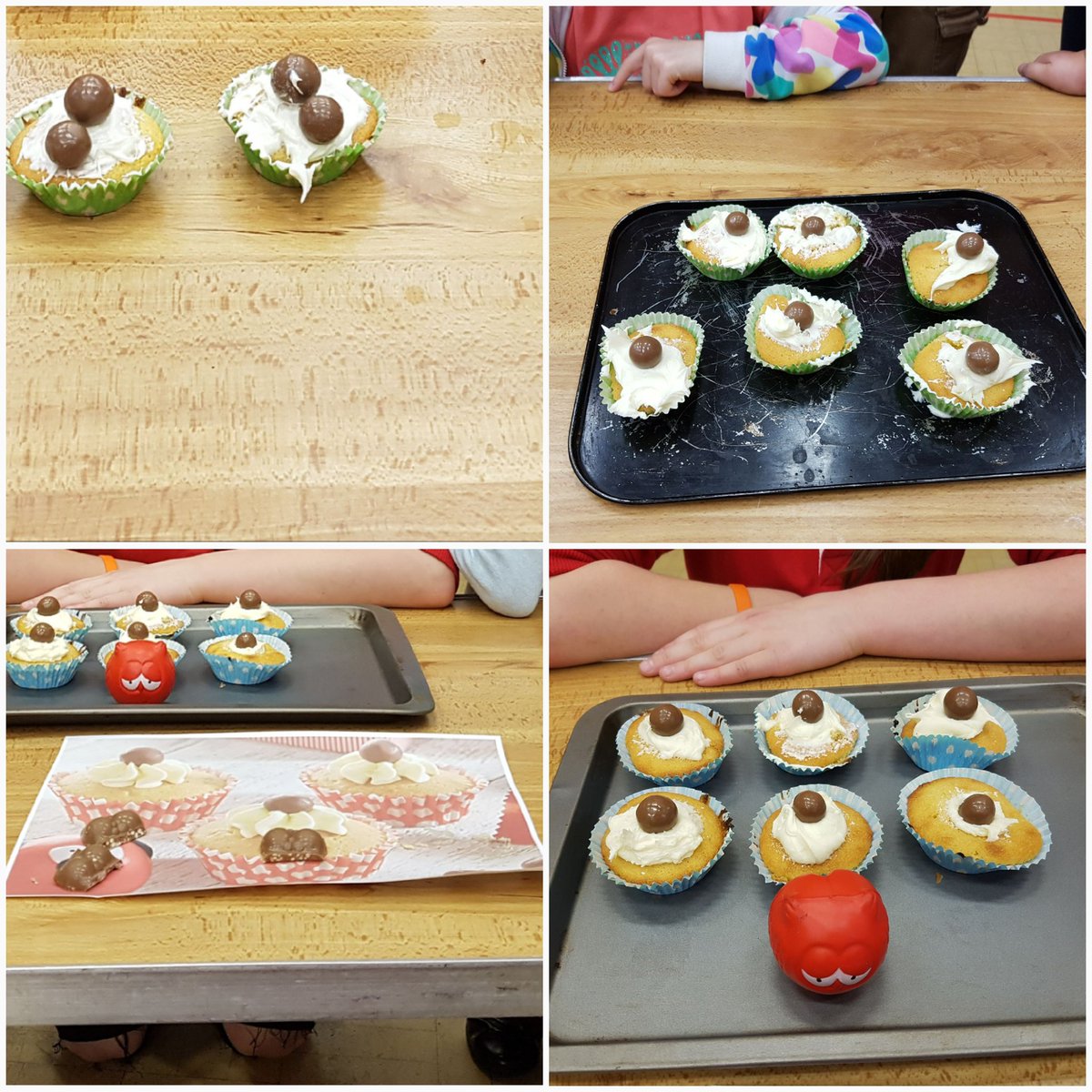 #bakeamillion shout out for Usk Playworks Afterschool Club for making some lovely red nose cup cakes.
