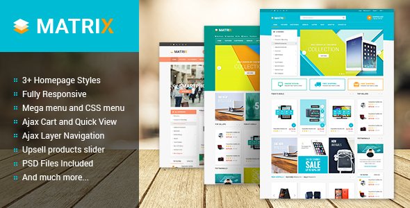 ClickPrima's tweet image. Matrix – Multipurpose Responsive Magento Theme dlvr.it/NjhD9w #Magento_Themes