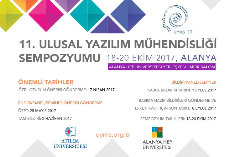 uymsempozyumu's tweet photo. UYMS'17 Bildiri Çağrısı yayınlandı!
Bildiri Çağrısı ve tüm detaylar için https://t.co/3o7boIy07p
#UYMS'17 https://t.co/1Q0P1FstBj