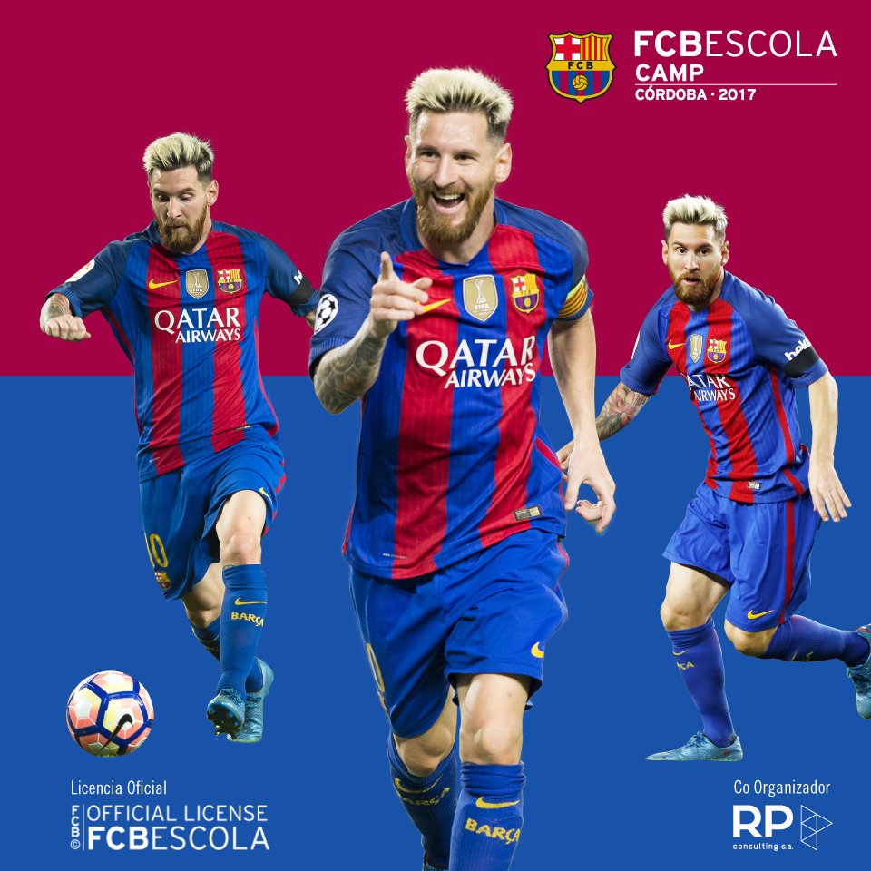 Aprendé sus valores en la FCBEscola de Córdoba, del 12 al 16 de Abril. 
⚽️⚽️⚽️
#FCBCampCordoba