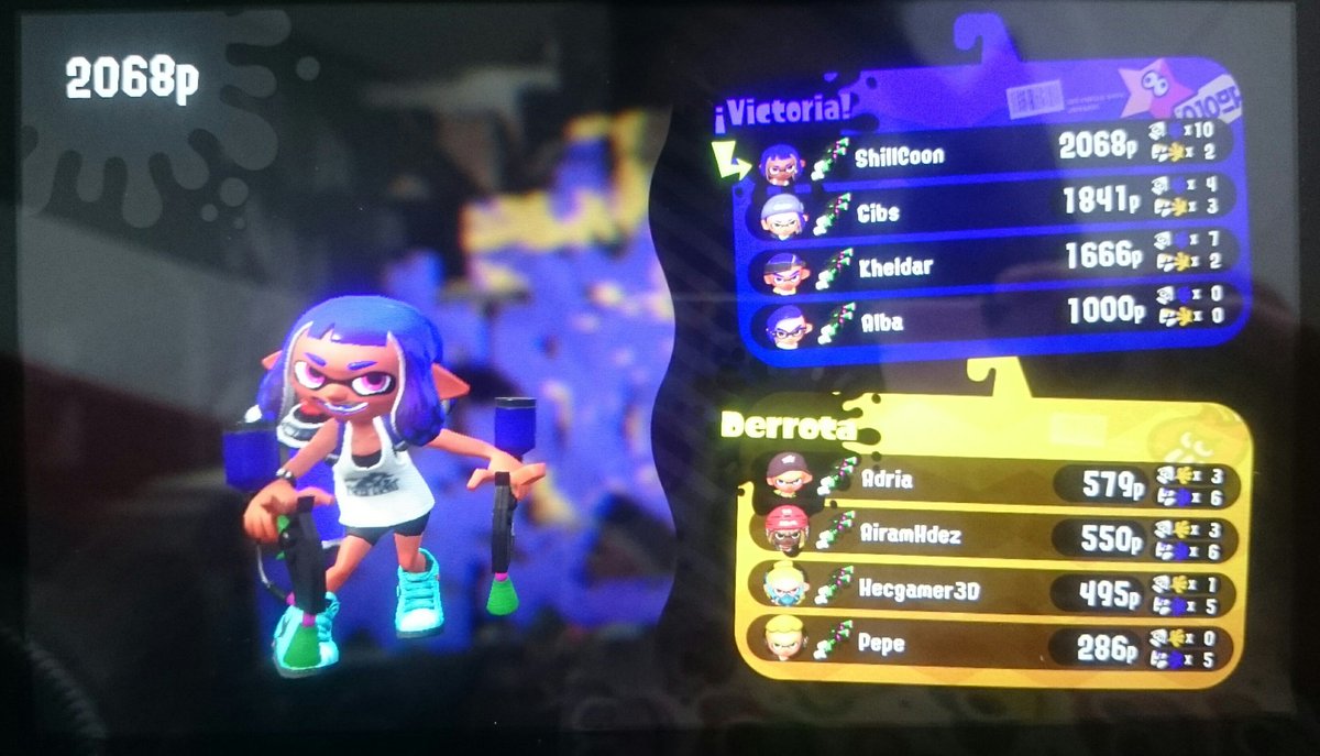 ShillClown's tweet image. He disfrutado un MONTÓN del #GlobalTestfire de #Splatoon2.
El siguiente es a las 4 de la mañana y ahí estaré dándolo todo 💪😜