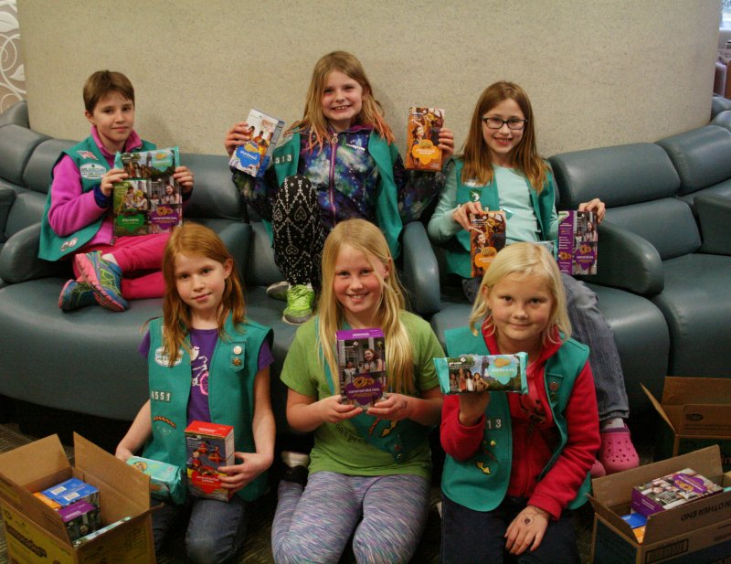 MeaningOfCare's tweet photo. Thank you to this very generous bunch of @GirlScouts! YUM! Our patients will love them! https://t.co/lHiyEpnog0 #girlscoutcookies https://t.co/Rdu55PGfep