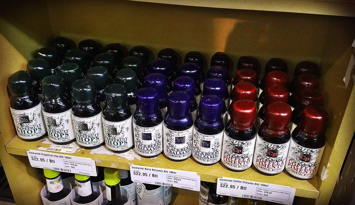 ElementalDistil's tweet photo. SHELF OF GOODIES! #ElementalBitters
@Moore_Wilsons, Wellington
Available in store, online and at trade prices
#handmade #nzbitters #cocktail https://t.co/OTFCUOO9I4