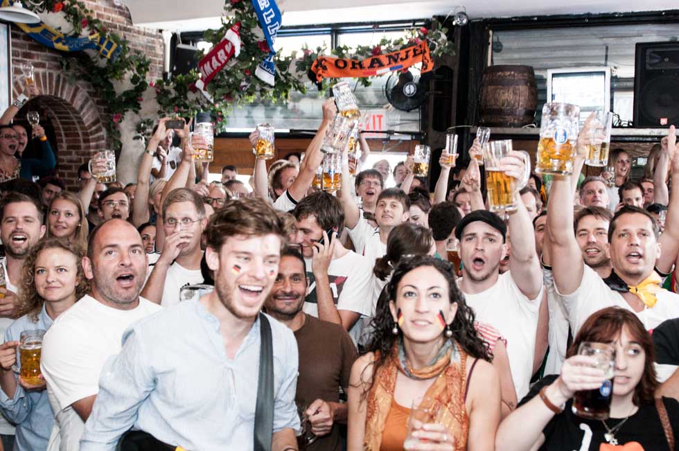 World Cup quali game on Sunday, March 26 at noon: Azerbaijan vs Germany. German DJ in the house.