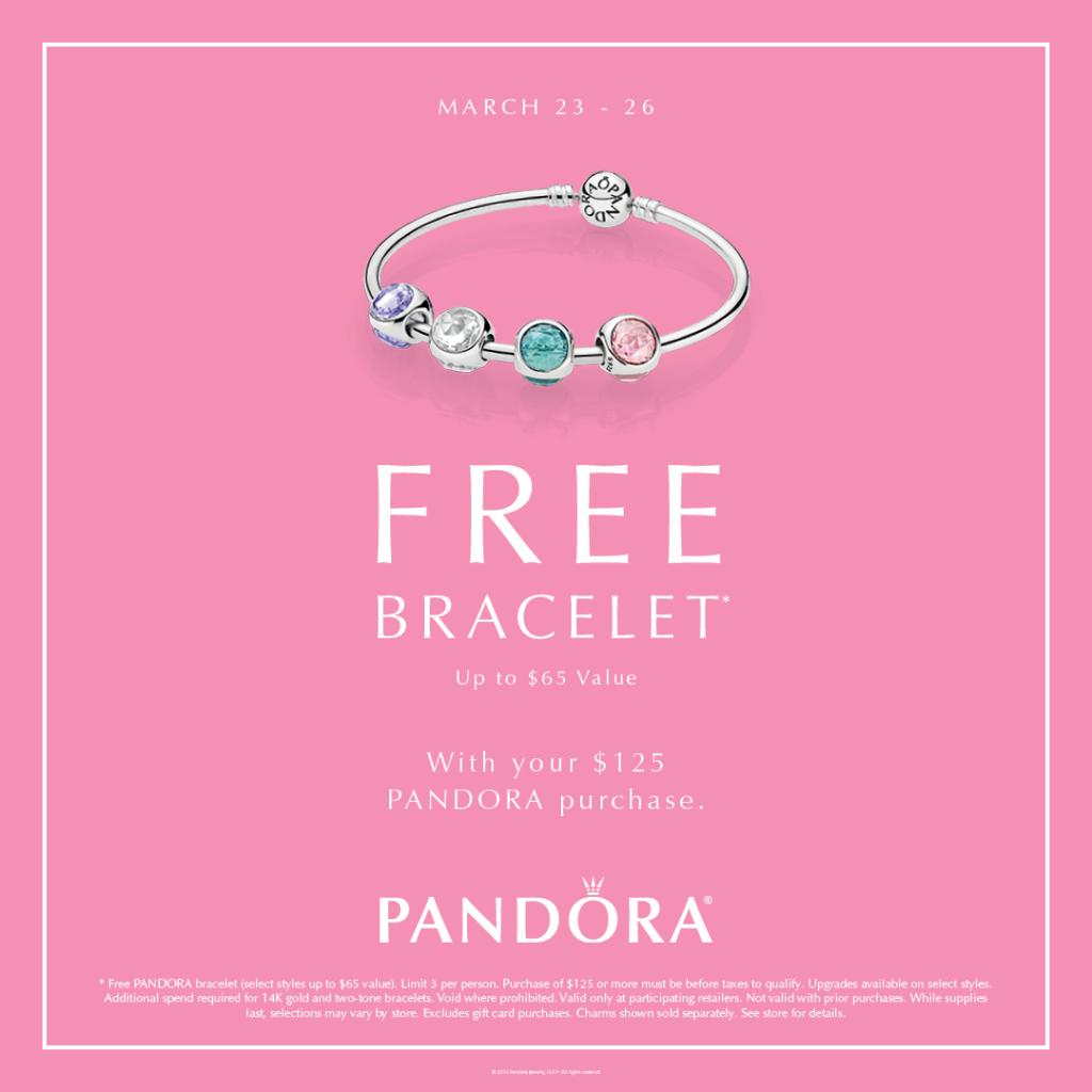 Don't miss the Pandora March Bracelet Event this weekend 3/23-3/26!