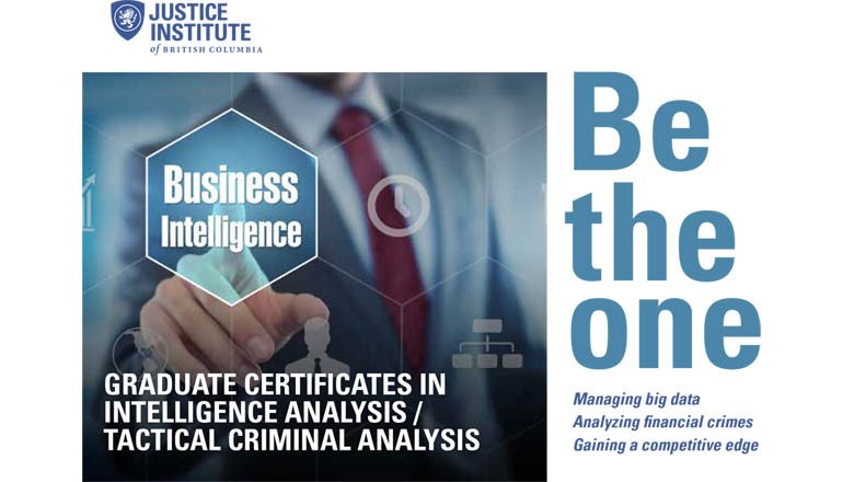 JIBCnews's tweet photo. Apply by MARCH 31 for the May 2017 start of JIBC's grad.certs in #IntelligenceAnalysis or Tactical #CriminalAnalysis https://t.co/DZapNC90KD https://t.co/xeQh6pwJUb
