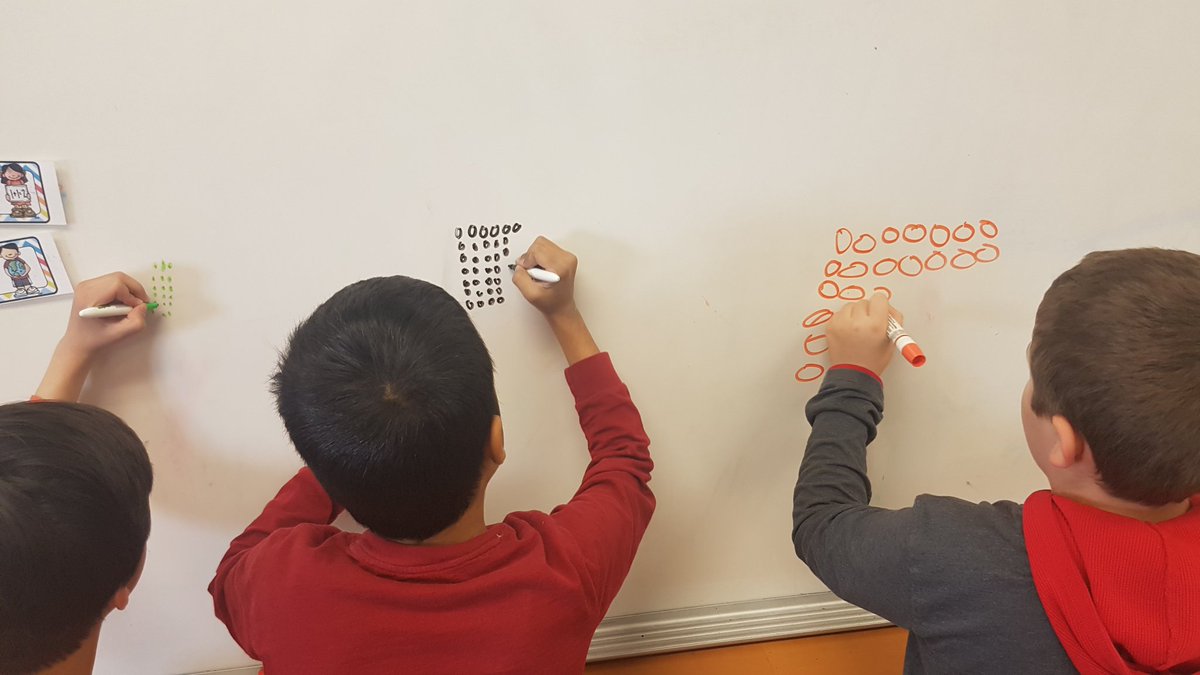 MrsLWhitehouse's tweet photo. Today in #Math we practiced drawing #Multipication #arrays. Students were in teams of 4. Lots of friendly #Competition #weareallwinners https://t.co/jnwqne7cjp