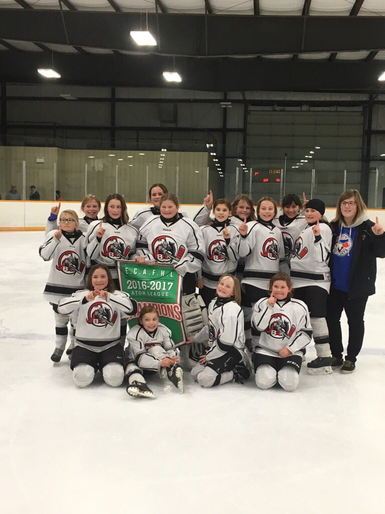 Atom Female Knights are League Champions!! #BRKHockey