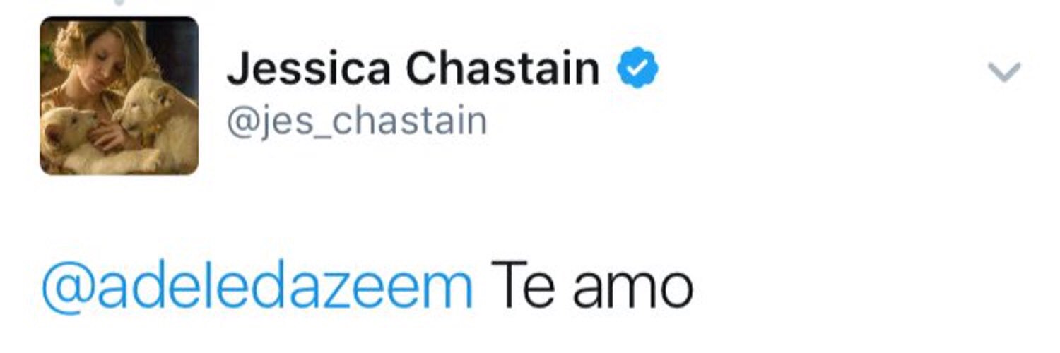 Happy birthday jessica chastain remember when you acknowledged my existence and i had a heart attack 