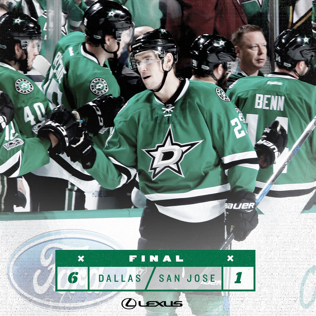 STARS WIN!!! Adam Cracknell notches his first career hat trick and the #Stars defeat the Sharks 6-1! #GoStars https://t.co/3G9p8whEMU