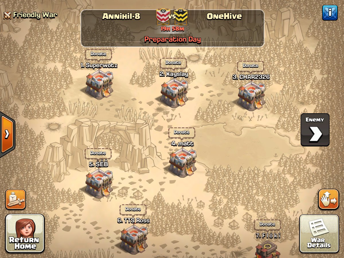 Looking forward to an awesome war!! GL to the chiefs at OneHive. 6/15/19